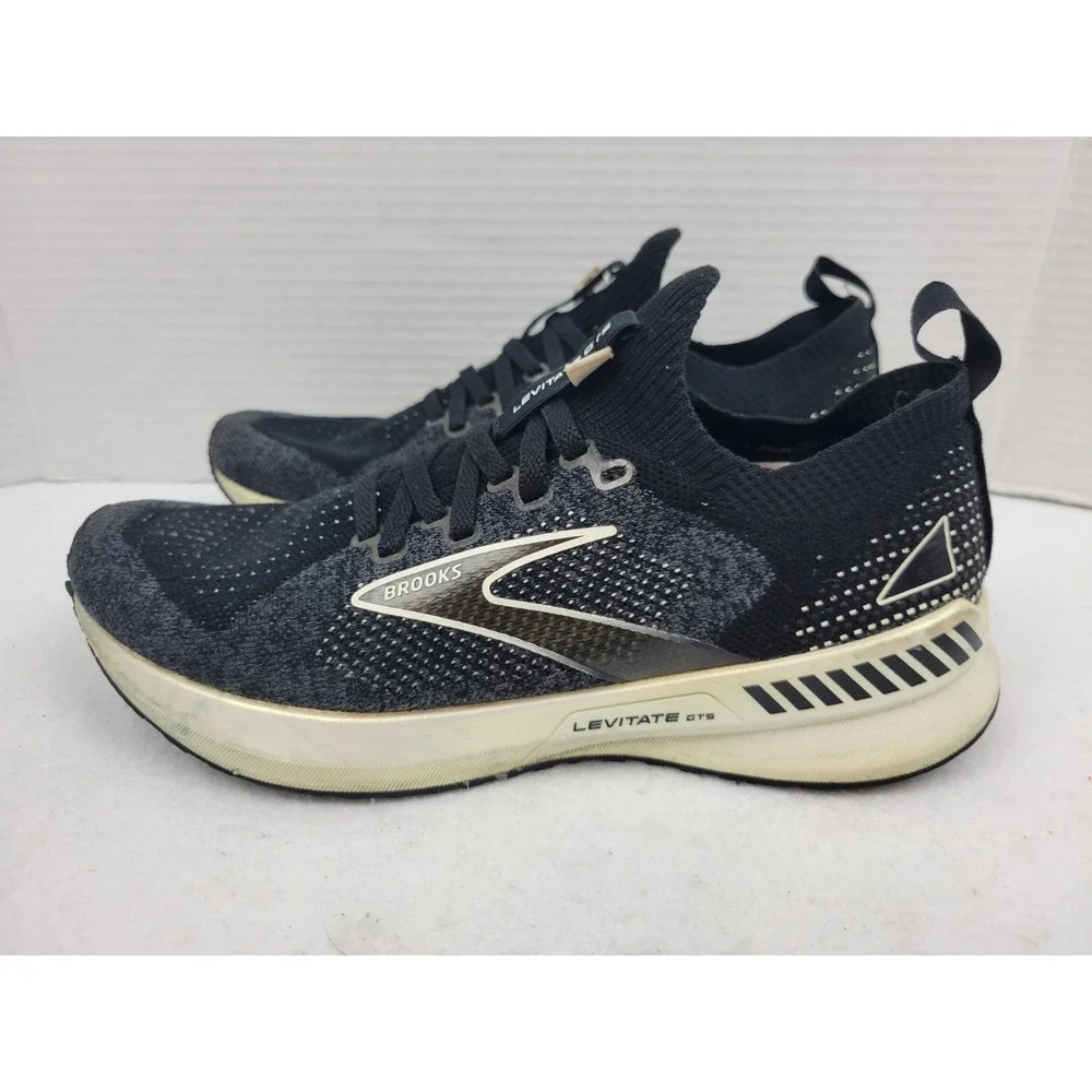 Brooks Levitate‎ 5 StealthFit Shoes Sneakers 8.5 Womens Running Black